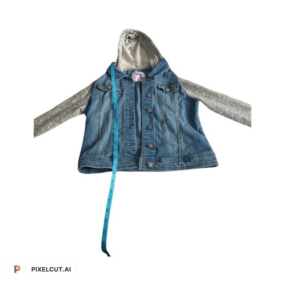 Justice Blue Jean Jacket Size 12-14 - Picture 7 of 9